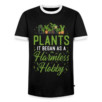 Plant Lover Gardening Plants It - Männer Kontrast-T-Shirt - Schwarz/Weiß - Vorne - AI Model Female 172 light (172cm) & AI Model Male 178 light (178cm)