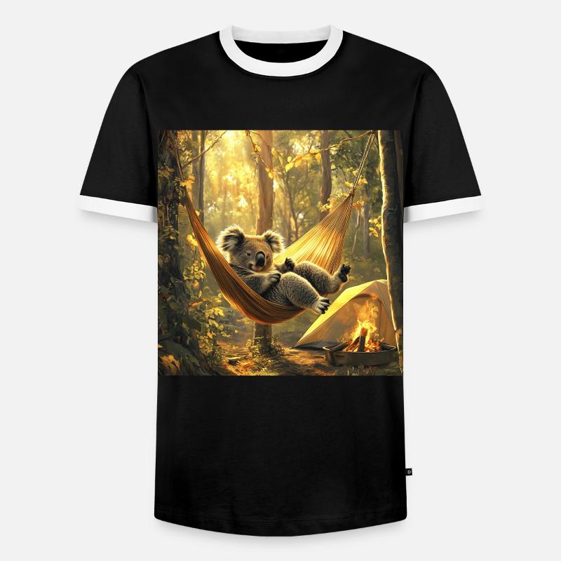 Koala - Männer Kontrast-T-Shirt - Schwarz/Weiß