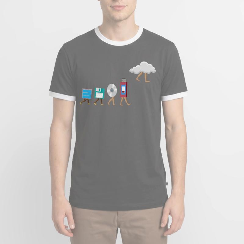 Programmierer Computercodierungssoftwareentwickler Männer Kontrast-T-Shirt
