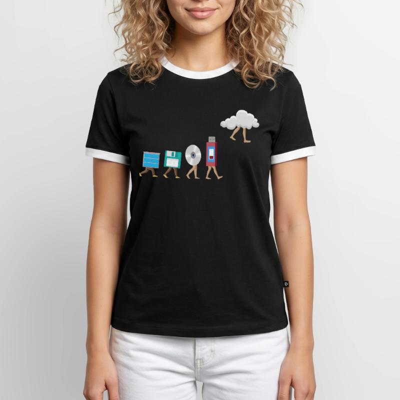 Programmierer Computercodierungssoftwareentwickler Männer Kontrast-T-Shirt