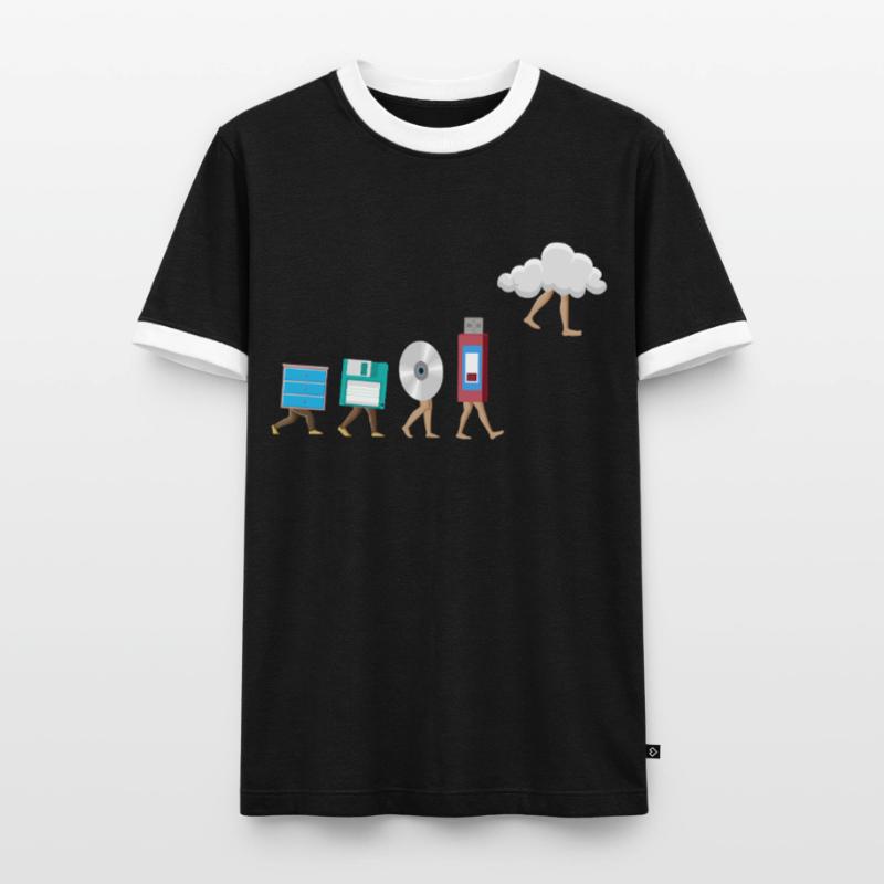 Programmierer Computercodierungssoftwareentwickler Männer Kontrast-T-Shirt