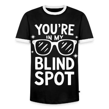 Blinde Blindheit Sehbehinderte Menschen - Männer Kontrast-T-Shirt - Schwarz/Weiß - Vorne - AI Model Female 172 light (172cm) & AI Model Male 178 light (178cm)