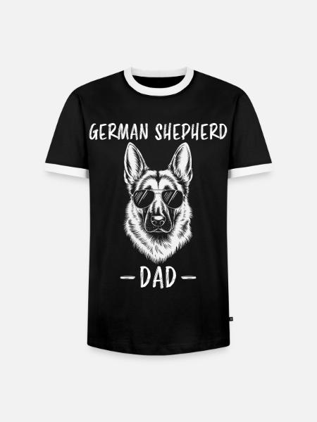 Deutscher Schäferhund Spruch Schäferhund Geschenk - Männer Kontrast-T-Shirt - Schwarz/Weiß