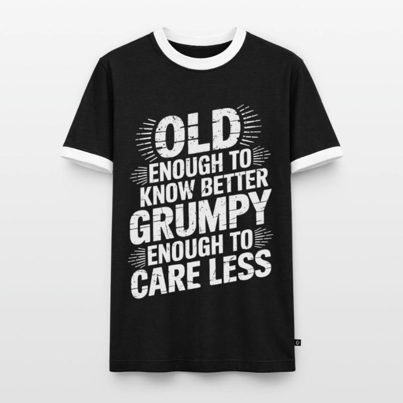 Grumpy Old Man Grumpy Men's Ringer Shirt