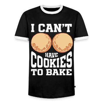 Boulangerie Boulangerie Boulanger - T-shirt contrasté Homme - noir/blanc - Devant - AI Model Female 172 light (172cm) & AI Model Male 178 light (178cm)
