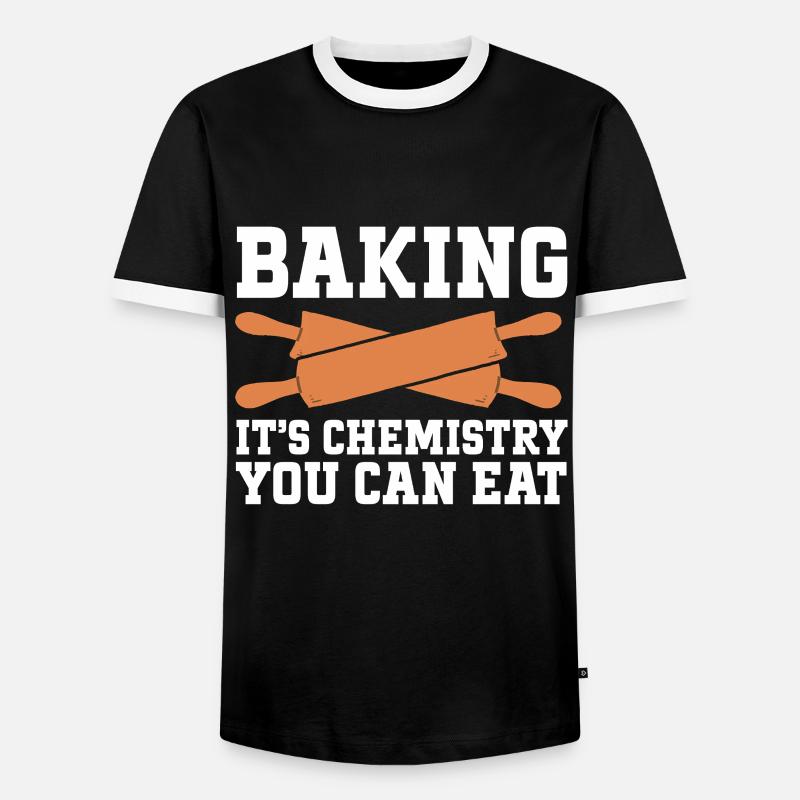Baking Bakery Baker - Männer Kontrast-T-Shirt - Schwarz/Weiß