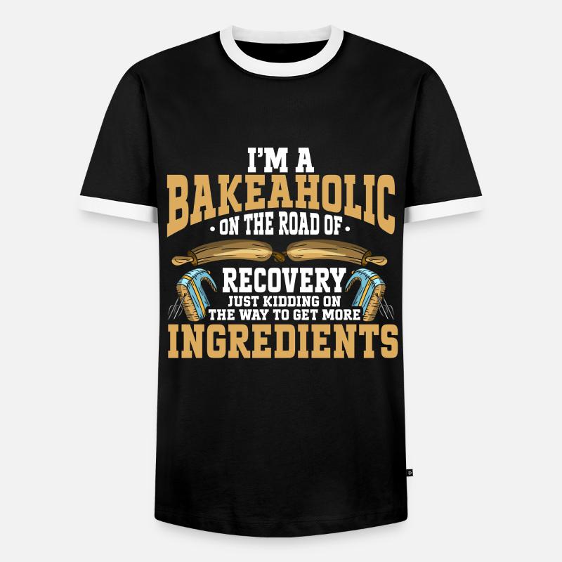 Baking Bakery Baker - Men's Ringer Shirt - black/white