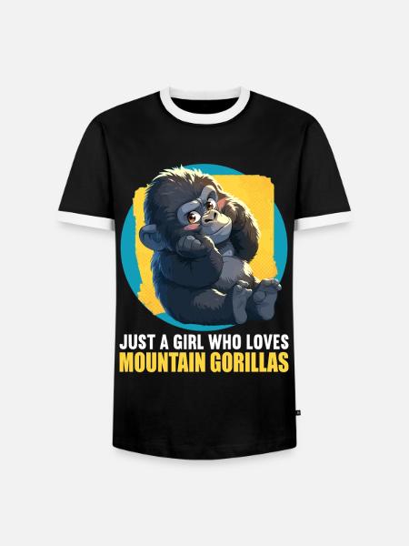 Berggorillas Berggorilla - Männer Kontrast-T-Shirt - Schwarz/Weiß