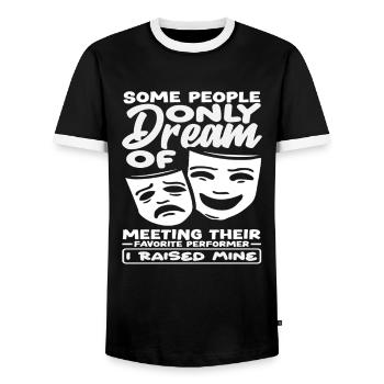 Musicals Für Musical Lover Mit Leidenschaft - Männer Kontrast-T-Shirt - Schwarz/Weiß - Vorne - AI Model Female 172 light (172cm) & AI Model Male 178 light (178cm)