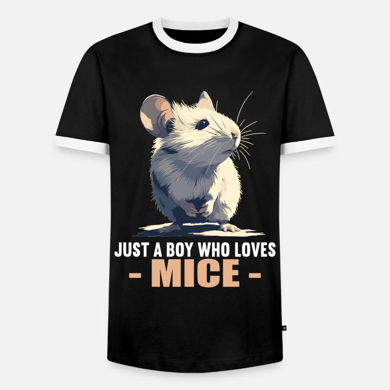 Mice Mouse - Men's Ringer Shirt - black/white