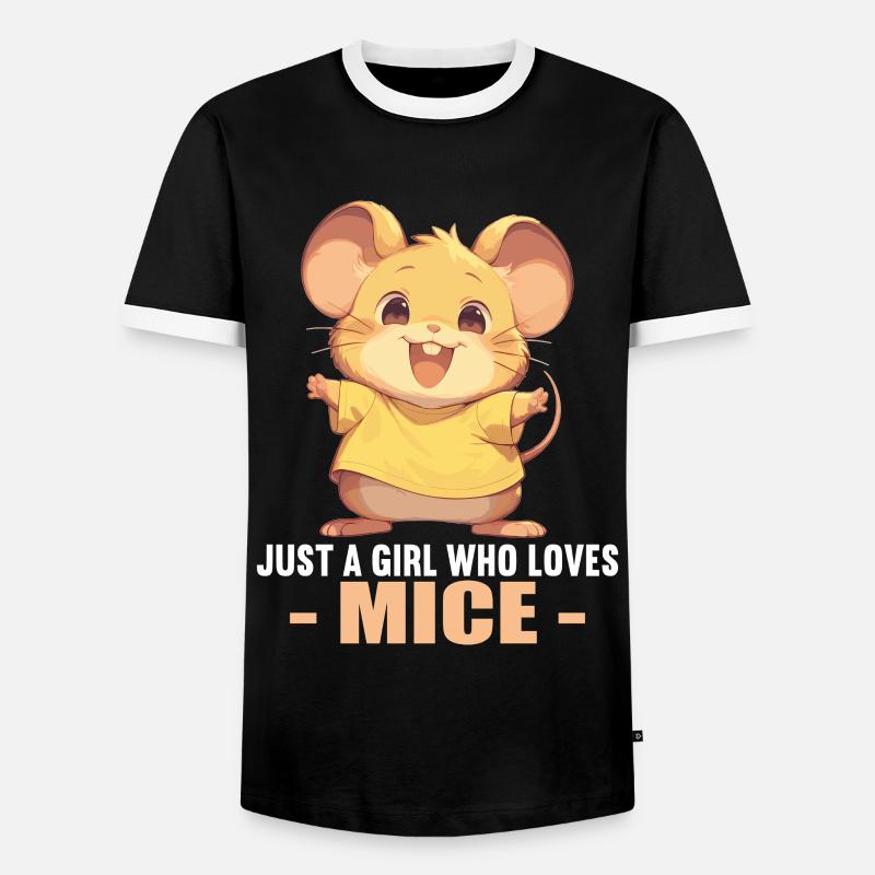 Mice Mouse - Men's Ringer Shirt - black/white