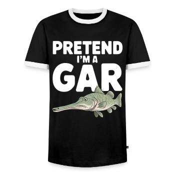 Gar - Männer Kontrast-T-Shirt - Schwarz/Weiß - Vorne - AI Model Female 172 light (172cm) & AI Model Male 178 light (178cm)