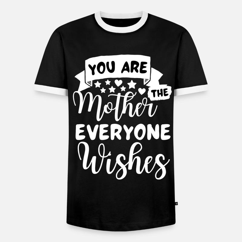 Beste Mama Spruch Mutter Sprüche - Männer Kontrast-T-Shirt - Schwarz/Weiß