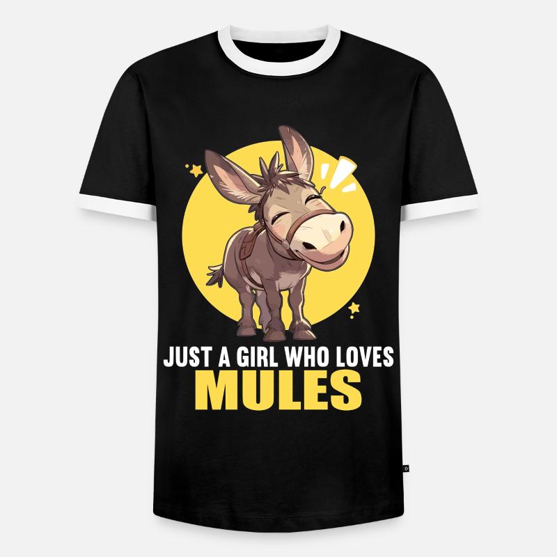 Mules Mule - Men's Ringer Shirt - black/white