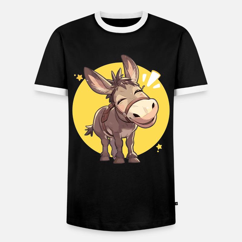 Mules Mule - Men's Ringer Shirt - black/white