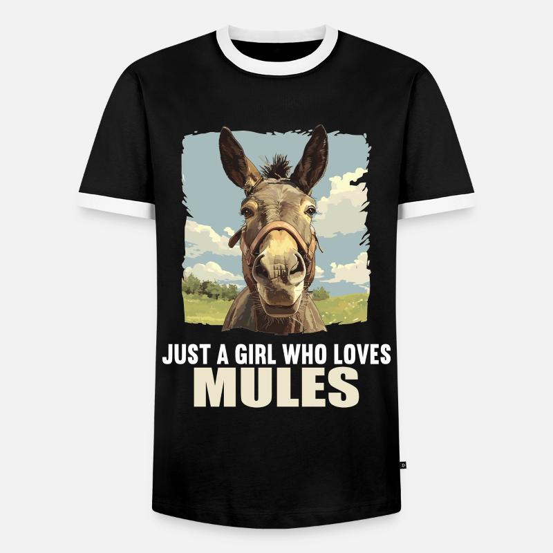 Mules Mule - Men's Ringer Shirt - black/white