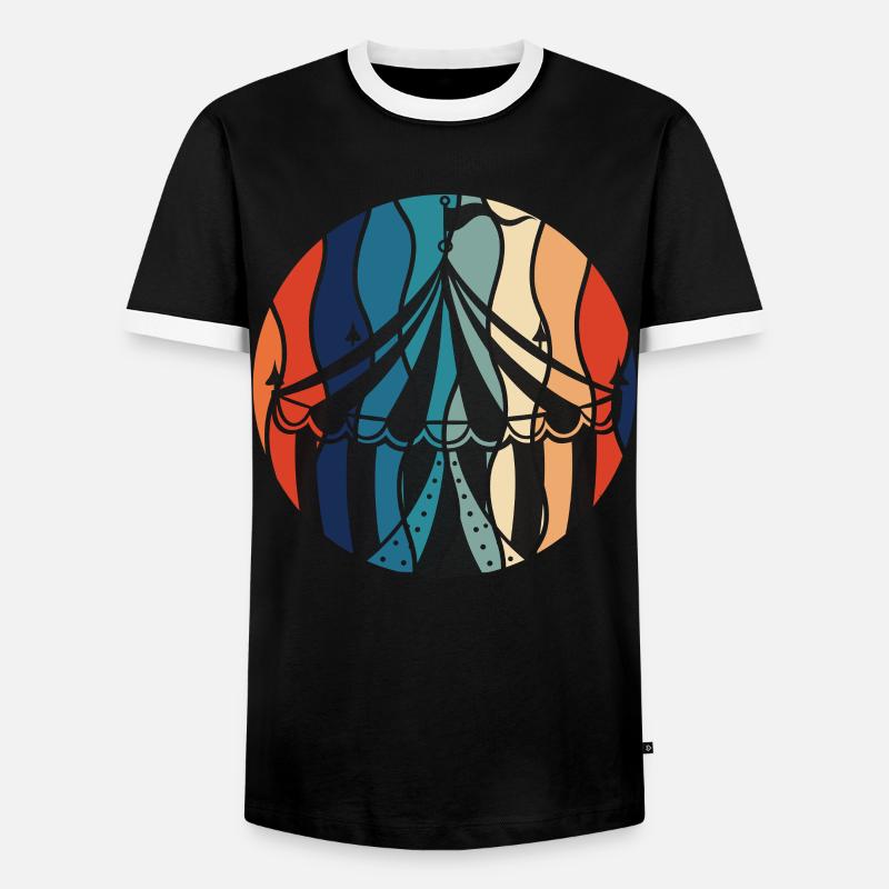 Circus - Men's Ringer Shirt - black/white