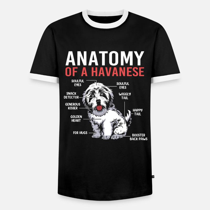 Havanese - Men's Ringer Shirt - black/white
