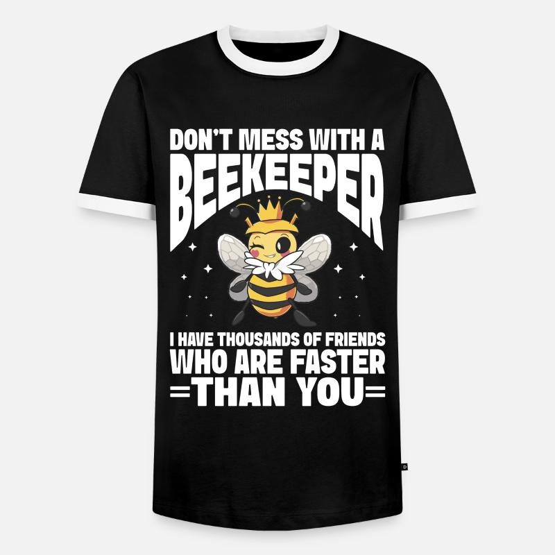Beekeeping Bees Beekeeper - Männer Kontrast-T-Shirt - Schwarz/Weiß