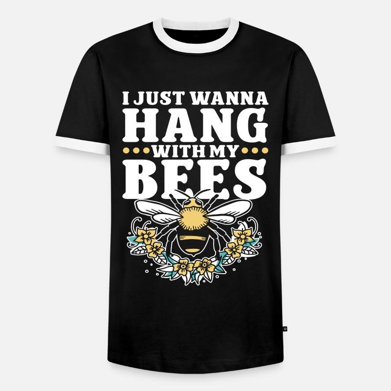 Beekeeping Bees Beekeeper - Men's Ringer Shirt - black/white