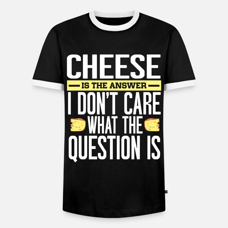 Cheese Making Cheese Lover - Männer Kontrast-T-Shirt - Schwarz/Weiß