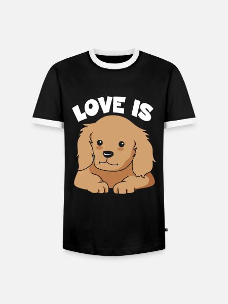 Cocker Spaniel Mama Hundemama - Männer Kontrast-T-Shirt - Schwarz/Weiß