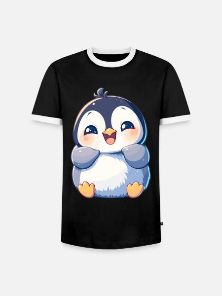 Penguins Penguin - Men's Ringer Shirt - black/white