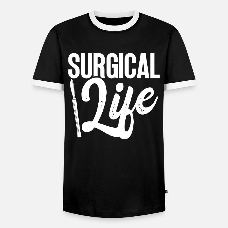 Surgical Technician Surgical Technologist - Men's Ringer Shirt - black/white