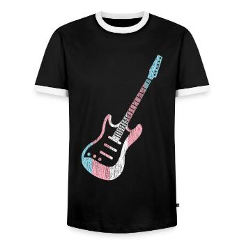 Transgender Trans LGBT Pride - Männer Kontrast-T-Shirt - Schwarz/Weiß - Vorne - AI Model Female 172 light (172cm) & AI Model Male 178 light (178cm)