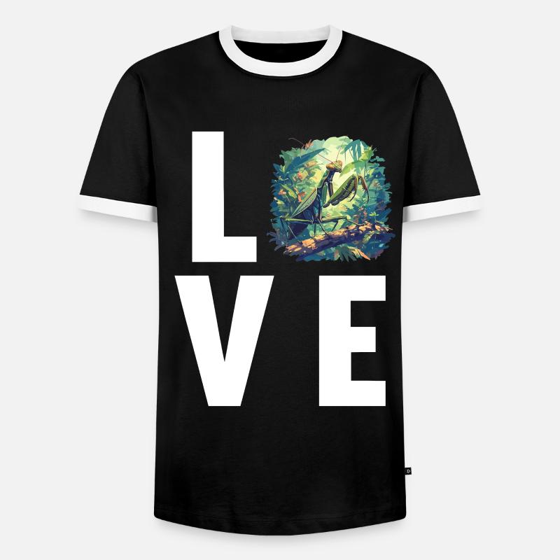 Praying mantises Praying mantis - Men's Ringer Shirt - black/white