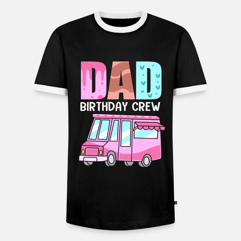 Eiscreme Eiswagen Eis Eisdiele - Männer Kontrast-T-Shirt - Schwarz/Weiß