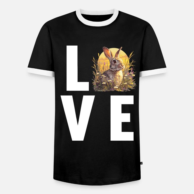 Bunny Bunny - Men's Ringer Shirt - black/white