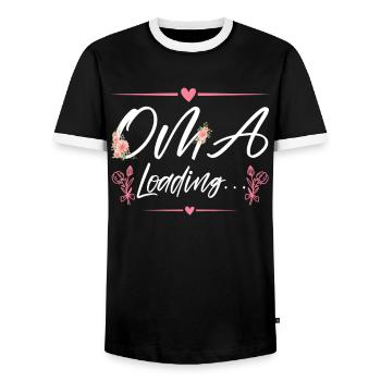 Ich Werde Oma Großmama Pensionierte Großmutter - Männer Kontrast-T-Shirt - Schwarz/Weiß - Vorne - AI Model Female 172 light (172cm) & AI Model Male 178 light (178cm)