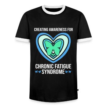 EM SFC - T-shirt contrasté Homme - noir/blanc - Devant - AI Model Female 172 light (172cm) & AI Model Male 178 light (178cm)