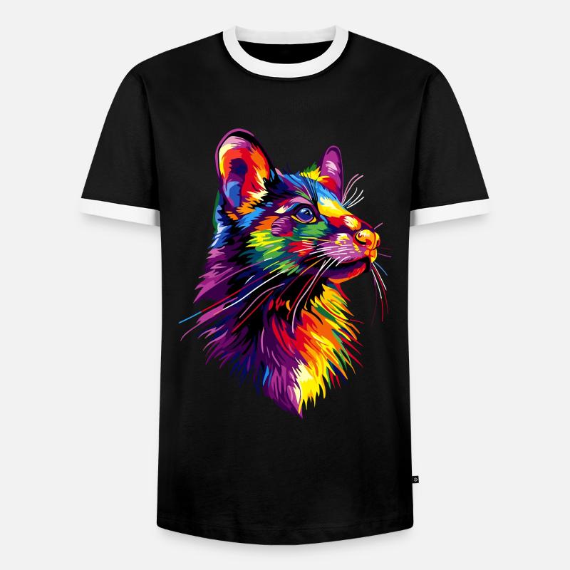 Tasmanischer Teufel Beuteltier Tasmanian Devil - Männer Kontrast-T-Shirt - Schwarz/Weiß