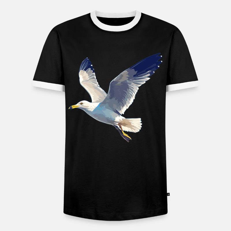 Seagulls Seagull - Men's Ringer Shirt - black/white