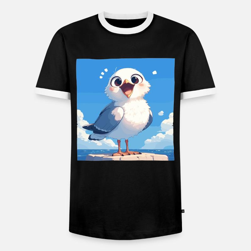 Seagulls Seagull - Men's Ringer Shirt - black/white