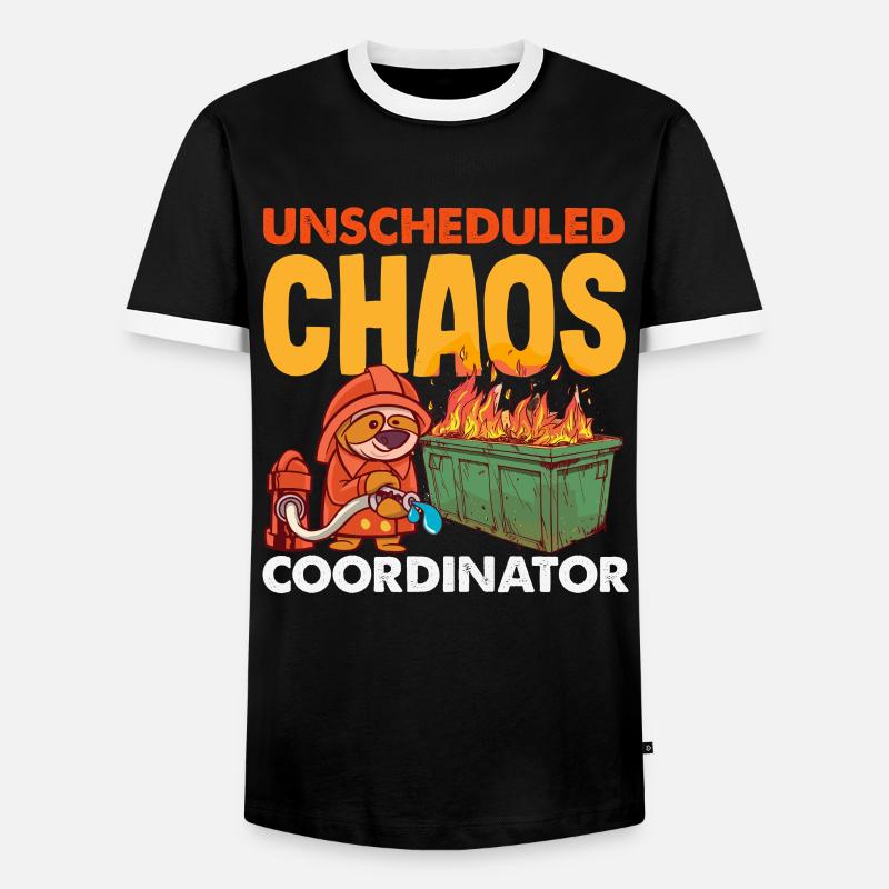 Müllcontainer Fire Response Team Leader - Männer Kontrast-T-Shirt - Schwarz/Weiß