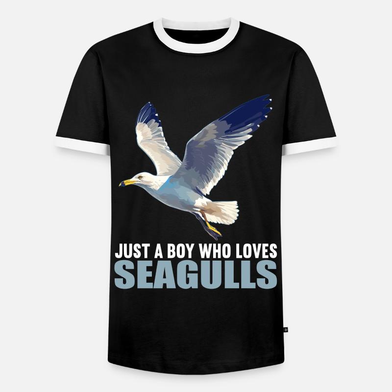 Seagulls Seagull - Men's Ringer Shirt - black/white