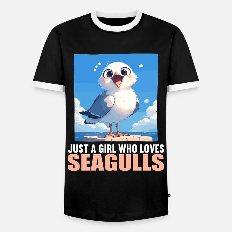Seagulls Seagull - Men's Ringer Shirt - black/white
