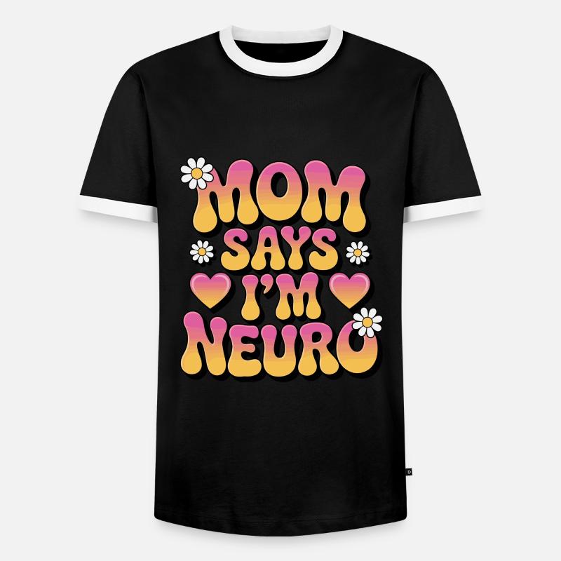 Neurodivers - Männer Kontrast-T-Shirt - Schwarz/Weiß