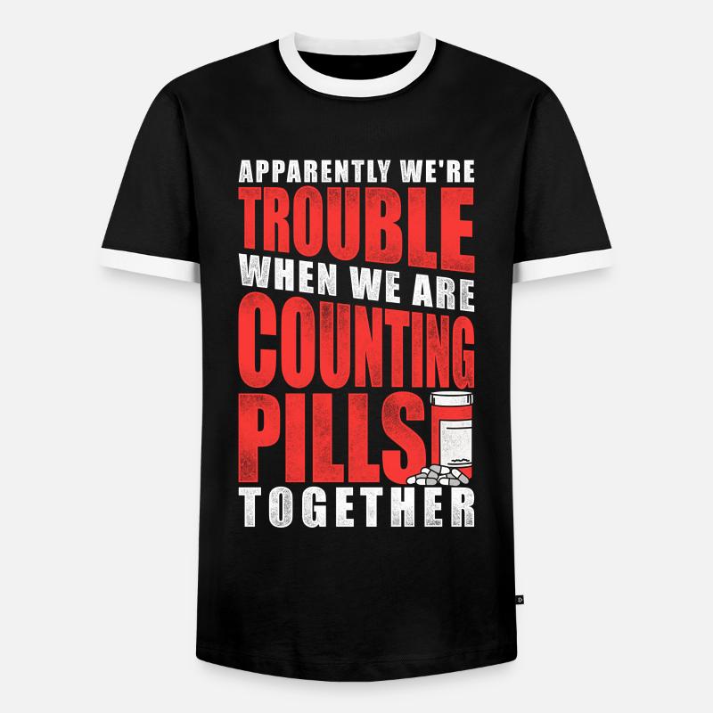 Pharmacy Tech Technician - Männer Kontrast-T-Shirt - Schwarz/Weiß