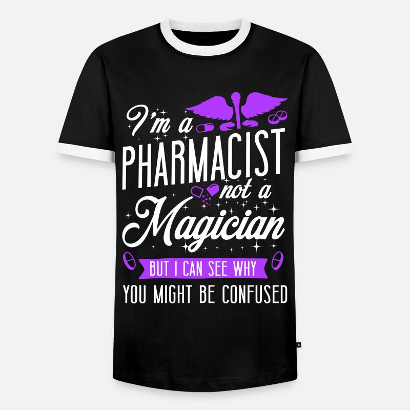 Pharmacy Tech Technician - Männer Kontrast-T-Shirt - Schwarz/Weiß