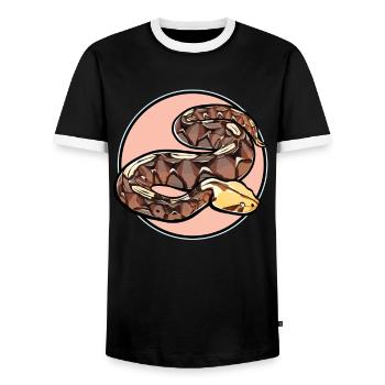Gabon Vipers Gabon Vipers - Men's Ringer Shirt - black/white - Front - AI Model Female 172 light (172cm) & AI Model Male 178 light (178cm)