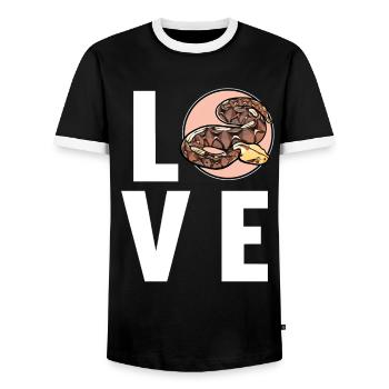 Gabon Vipers Gabon Vipers - Men's Ringer Shirt - black/white - Front - AI Model Female 172 light (172cm) & AI Model Male 178 light (178cm)