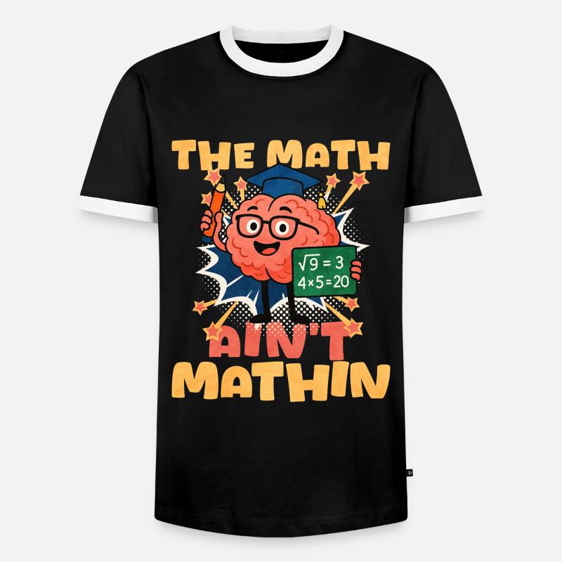 Math - Men's Ringer Shirt - black/white