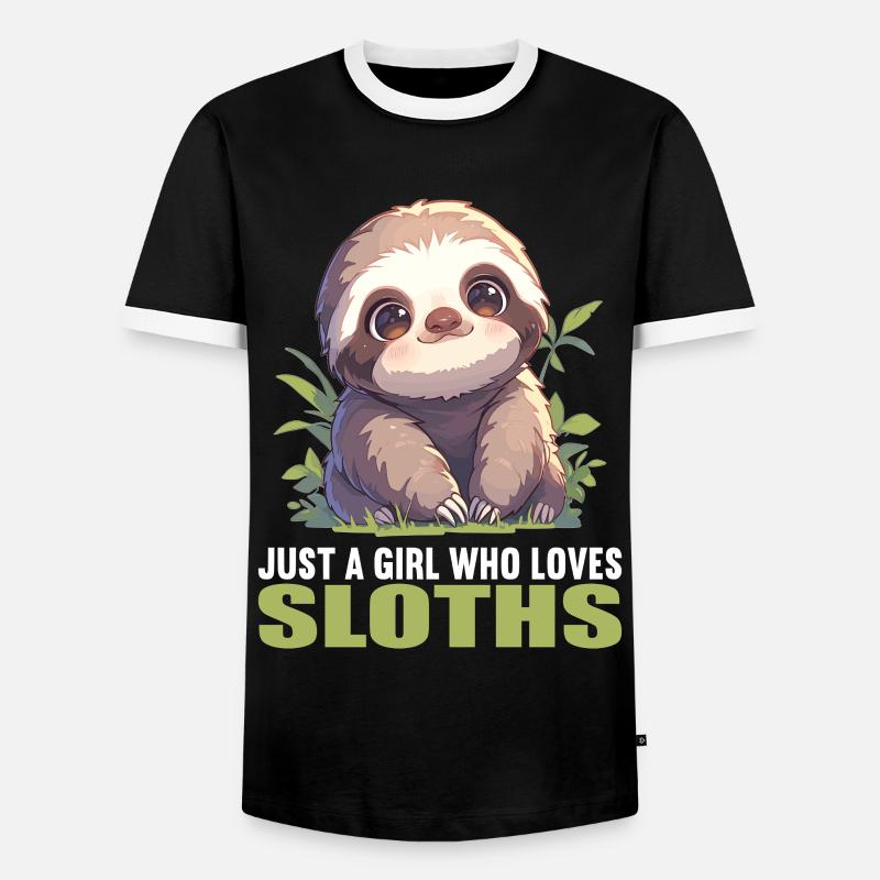 Sloths Sloth - Men's Ringer Shirt - black/white