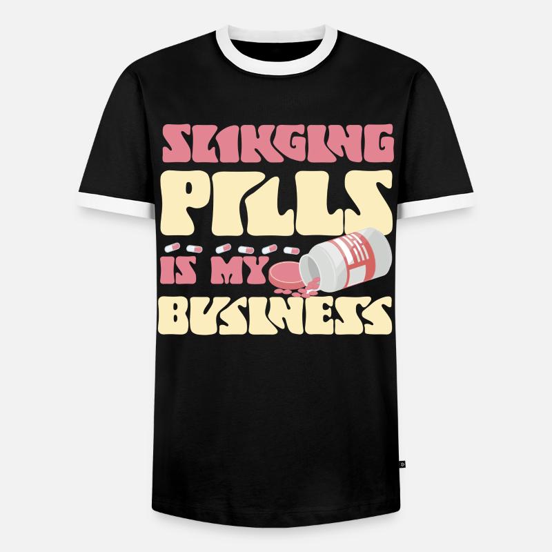 Pharmacy Tech Technician - Männer Kontrast-T-Shirt - Schwarz/Weiß