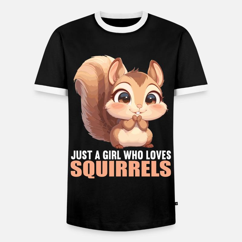 Squirrel - Men's Ringer Shirt - black/white