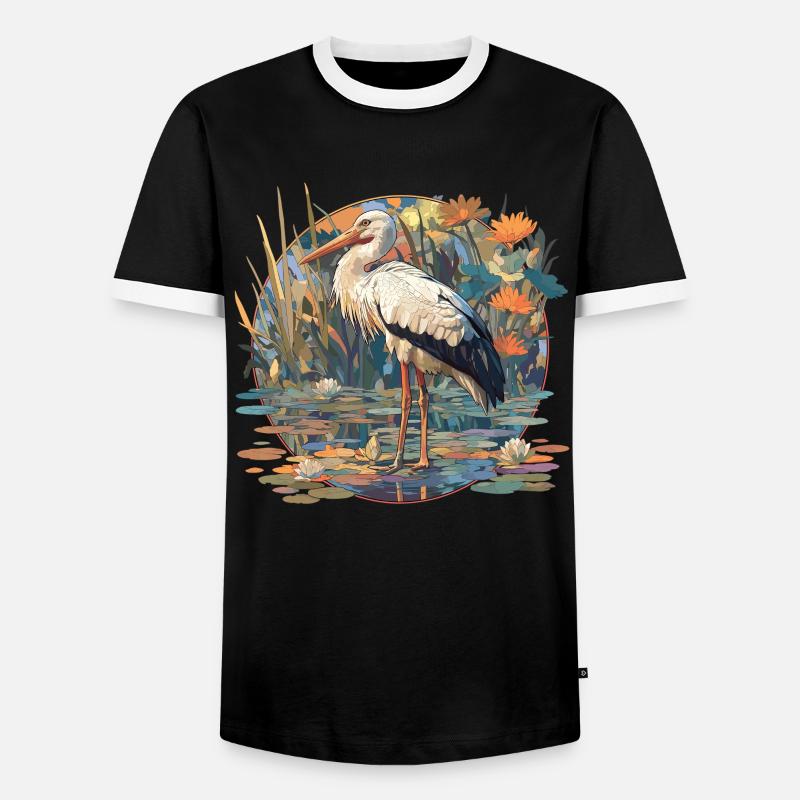 Storks Stork - Men's Ringer Shirt - black/white